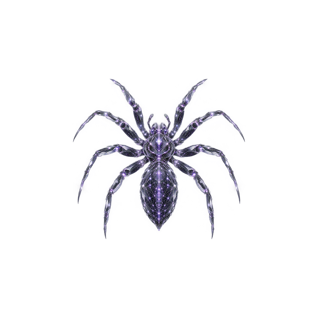 Crystal spider, Spiderium emblem